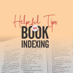 Helpful Tips on Back-of-the-Book Index